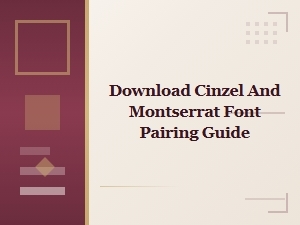 Cinzel and Montserrat Font Pairing Guide with Downloadable Files