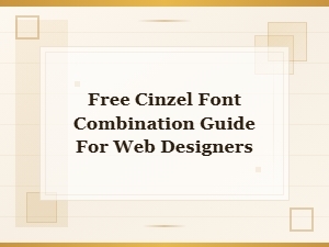 Cinzel Font Pairing Guide for Web Designers | Free Combinations