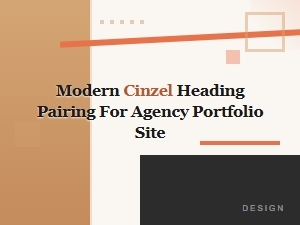 Modern Cinzel Pairings for Agency Portfolios
